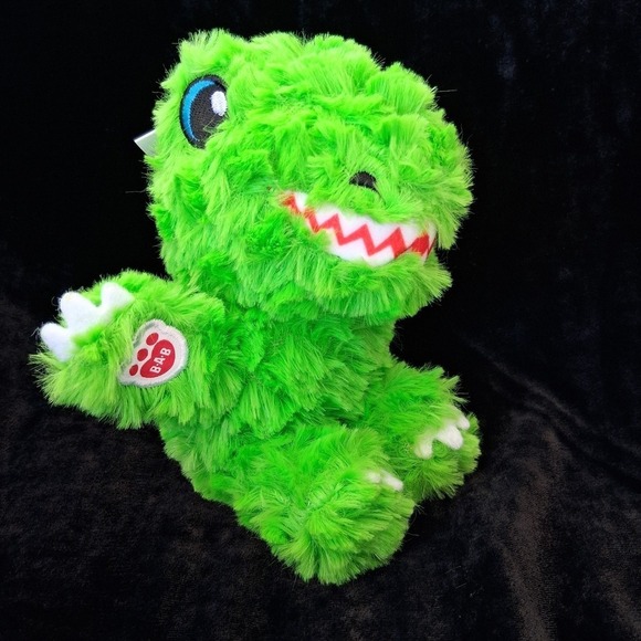 NWT Build A Bear Mini Beans Green Dino Mite T Rex 7" Plush Stuffed Animal - Picture 8 of 8
